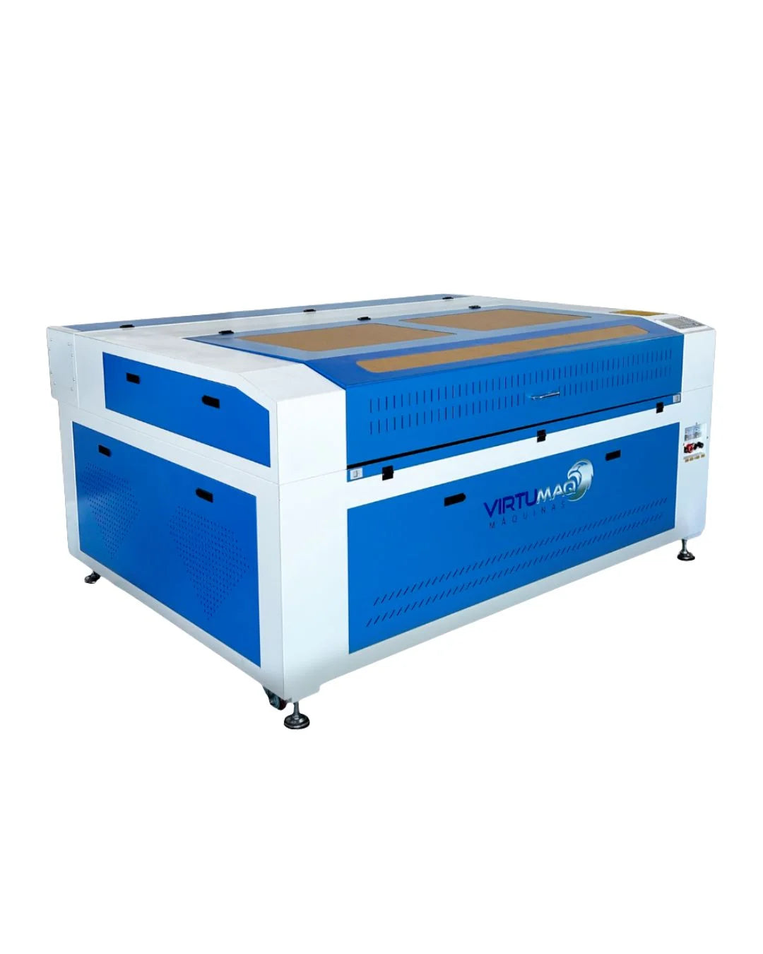 Máquina laser CO2 Virtumaq vista superior área de trabalho