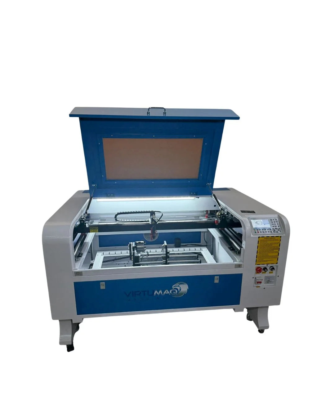 Máquina laser CO2 80W Virtumaq 900x600mm vista frontal completa